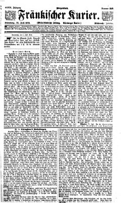 Fränkischer Kurier Mittwoch 10. Juli 1872