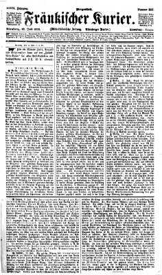 Fränkischer Kurier Samstag 13. Juli 1872