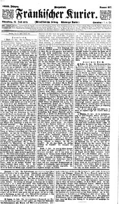 Fränkischer Kurier Sonntag 14. Juli 1872