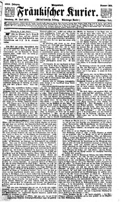 Fränkischer Kurier Dienstag 16. Juli 1872