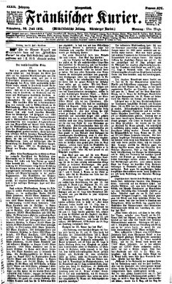 Fränkischer Kurier Montag 22. Juli 1872