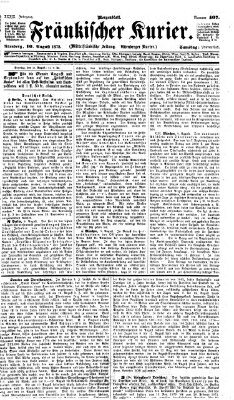 Fränkischer Kurier Samstag 10. August 1872