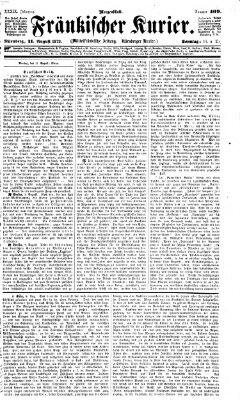 Fränkischer Kurier Sonntag 11. August 1872