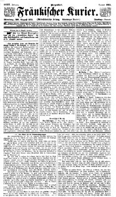 Fränkischer Kurier Dienstag 20. August 1872