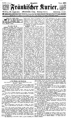 Fränkischer Kurier Donnerstag 22. August 1872