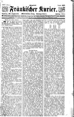 Fränkischer Kurier Freitag 30. August 1872