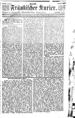 Fränkischer Kurier Samstag 7. September 1872