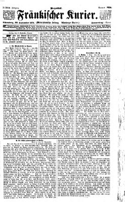 Fränkischer Kurier Donnerstag 12. September 1872