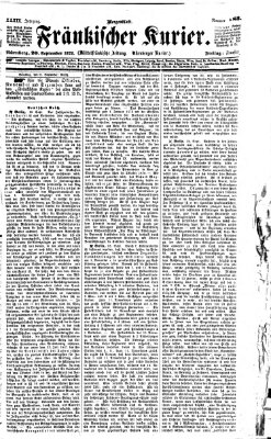 Fränkischer Kurier Freitag 20. September 1872