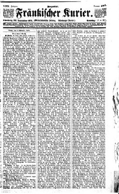 Fränkischer Kurier Sonntag 22. September 1872