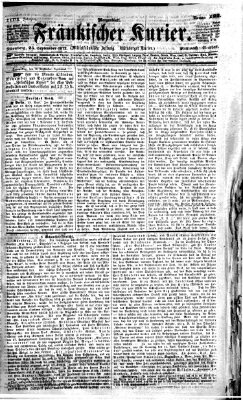 Fränkischer Kurier Mittwoch 25. September 1872