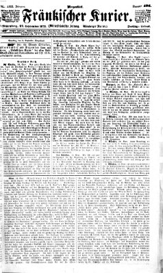 Fränkischer Kurier Freitag 27. September 1872