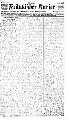 Fränkischer Kurier Sonntag 29. September 1872