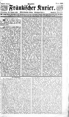 Fränkischer Kurier Samstag 12. Oktober 1872