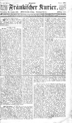 Fränkischer Kurier Freitag 18. Oktober 1872