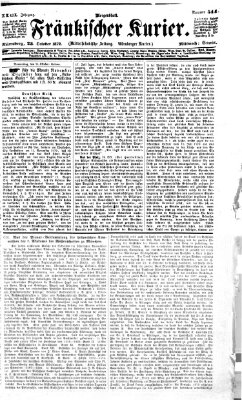 Fränkischer Kurier Mittwoch 23. Oktober 1872