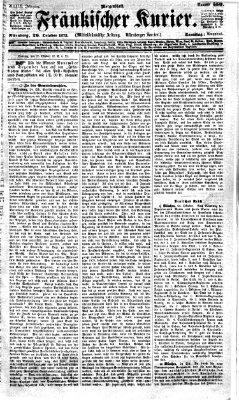 Fränkischer Kurier Samstag 26. Oktober 1872