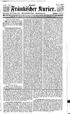 Fränkischer Kurier Dienstag 29. Oktober 1872