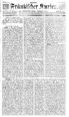 Fränkischer Kurier Freitag 15. November 1872