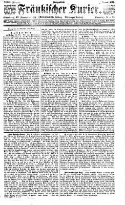 Fränkischer Kurier Sonntag 17. November 1872