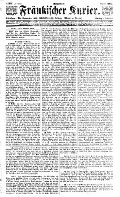 Fränkischer Kurier Montag 25. November 1872