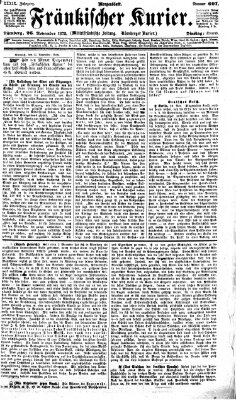 Fränkischer Kurier Dienstag 26. November 1872