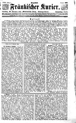 Fränkischer Kurier Donnerstag 28. November 1872