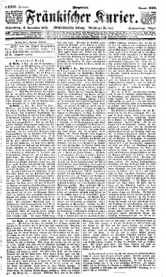 Fränkischer Kurier Donnerstag 5. Dezember 1872