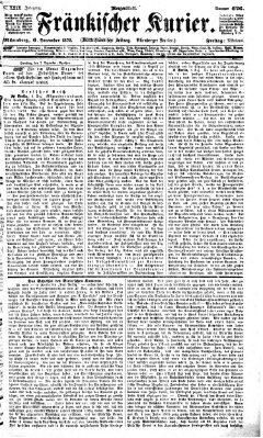 Fränkischer Kurier Freitag 6. Dezember 1872