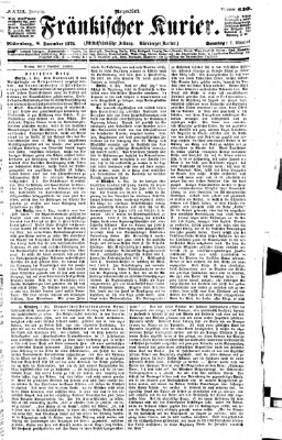 Fränkischer Kurier Sonntag 8. Dezember 1872