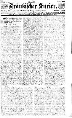 Fränkischer Kurier Samstag 14. Dezember 1872