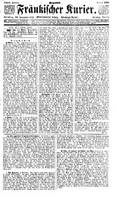 Fränkischer Kurier Montag 16. Dezember 1872