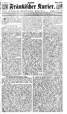 Fränkischer Kurier Dienstag 24. Dezember 1872