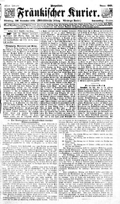 Fränkischer Kurier Donnerstag 26. Dezember 1872