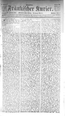 Fränkischer Kurier Montag 13. Januar 1873