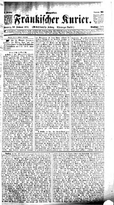 Fränkischer Kurier Dienstag 14. Januar 1873