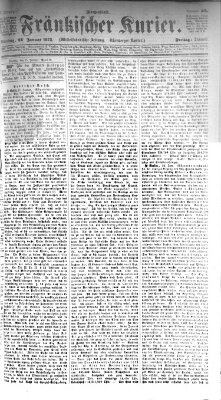 Fränkischer Kurier Freitag 24. Januar 1873