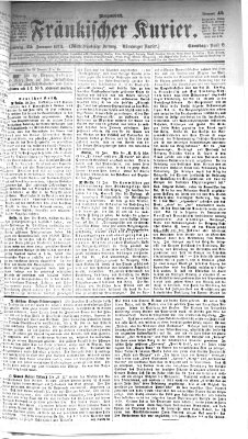 Fränkischer Kurier Samstag 25. Januar 1873