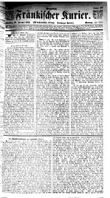 Fränkischer Kurier Montag 27. Januar 1873