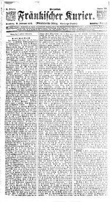 Fränkischer Kurier Sonntag 9. Februar 1873