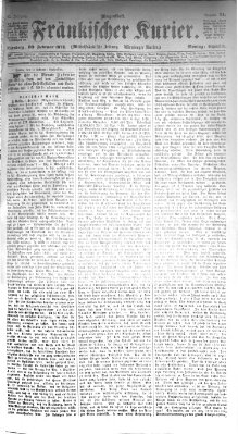 Fränkischer Kurier Montag 10. Februar 1873