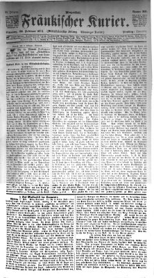 Fränkischer Kurier Dienstag 18. Februar 1873