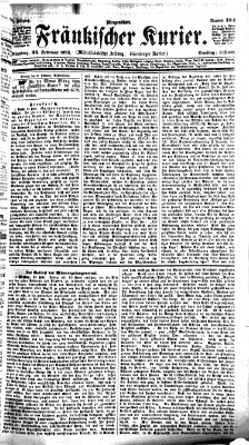 Fränkischer Kurier Dienstag 25. Februar 1873