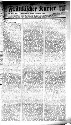 Fränkischer Kurier Donnerstag 20. März 1873