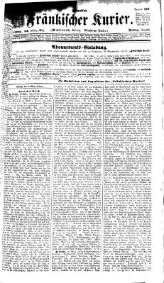 Fränkischer Kurier Freitag 21. März 1873
