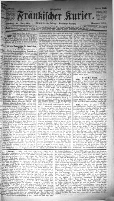 Fränkischer Kurier Montag 24. März 1873