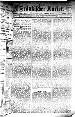 Fränkischer Kurier Dienstag 1. April 1873