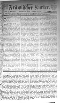 Fränkischer Kurier Dienstag 8. April 1873