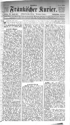 Fränkischer Kurier Donnerstag 10. April 1873