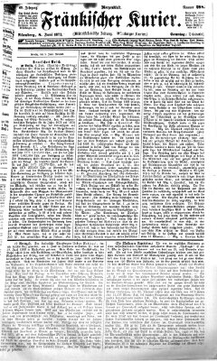 Fränkischer Kurier Sonntag 8. Juni 1873